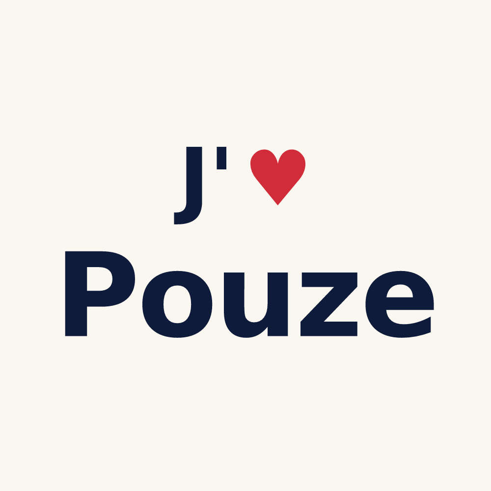 Tasse personnalisée Pouze — design J'aime Pouze