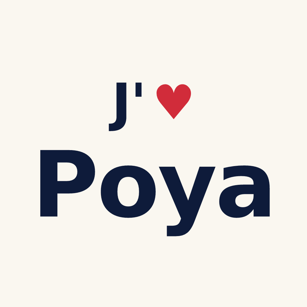 Tasse personnalisée Poya — design J'aime Poya