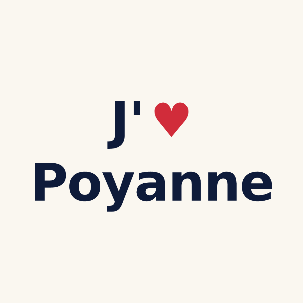 Tasse personnalisée Poyanne — design J'aime Poyanne