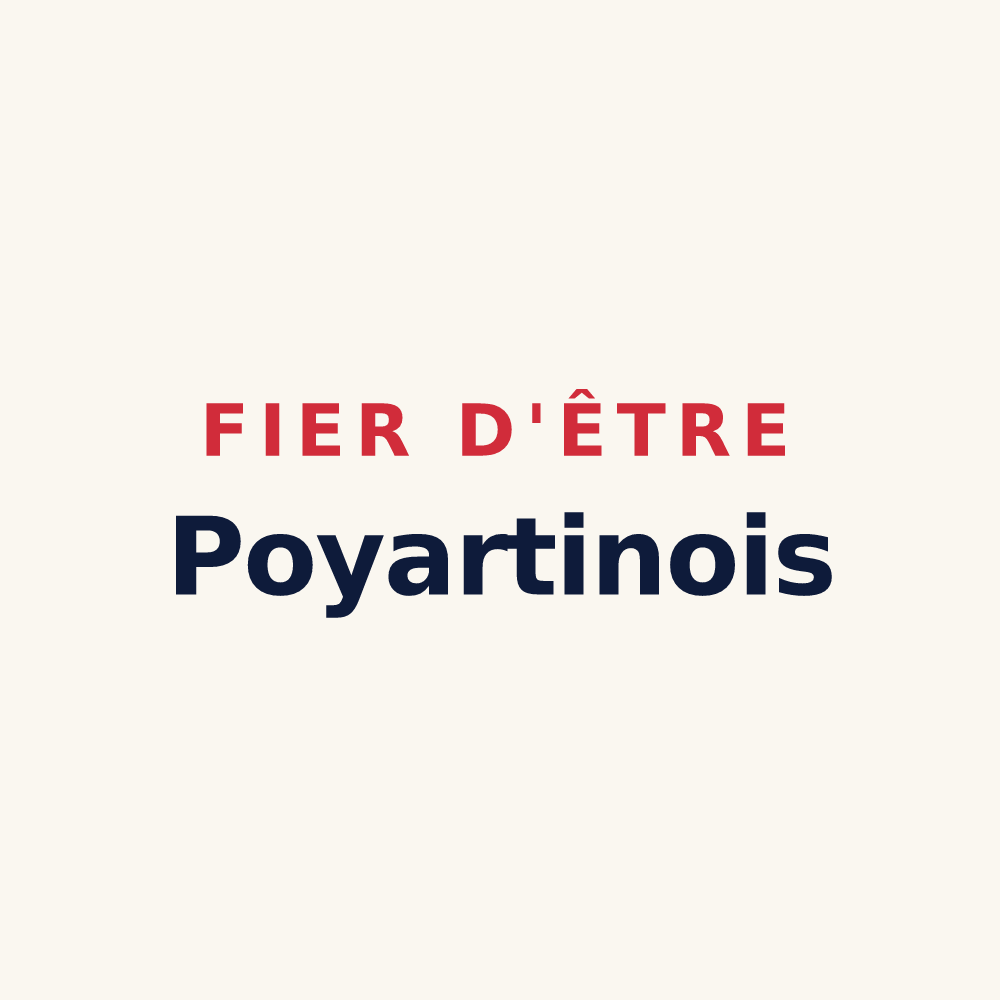 Tasse « Fier d'être Poyartinois » — design pour Poyartin