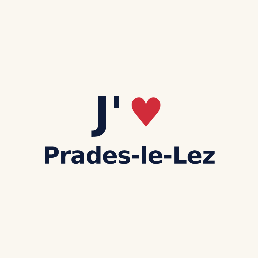 Tasse personnalisée Prades-le-Lez — design J'aime Prades-le-Lez