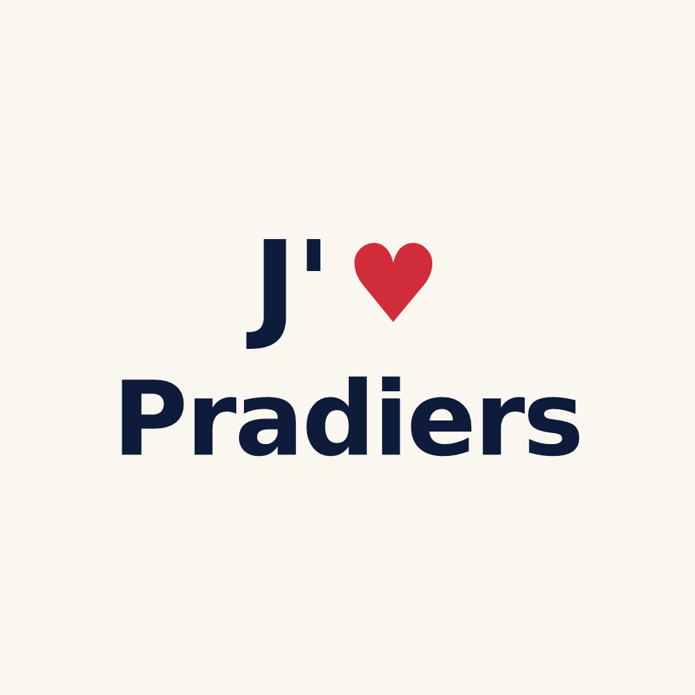 Tasse personnalisée Pradiers — design J'aime Pradiers