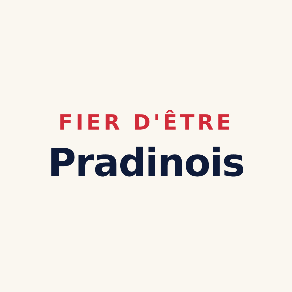 Tasse « Fier d'être Pradinois » — design pour Pradines