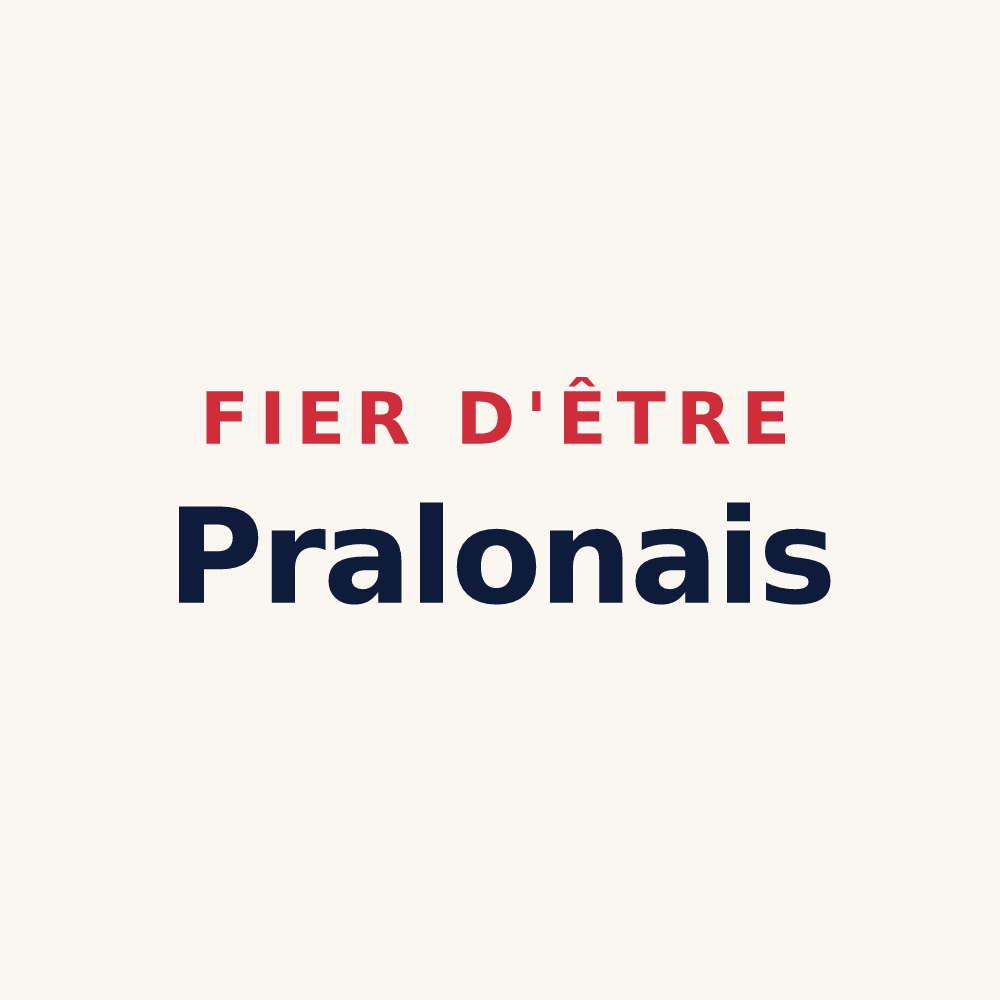 Tasse « Fier d'être Pralonais » — design pour Pralong