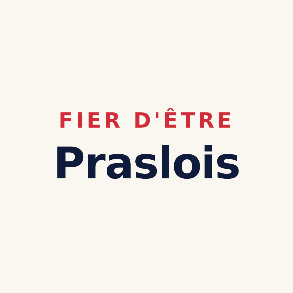 Tasse « Fier d'être Praslois » — design pour Praslin