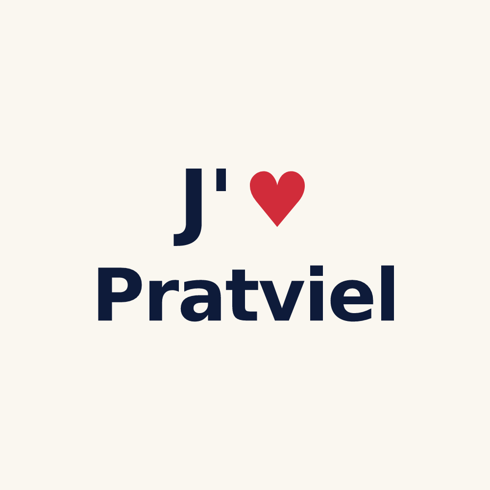 Tasse personnalisée Pratviel — design J'aime Pratviel