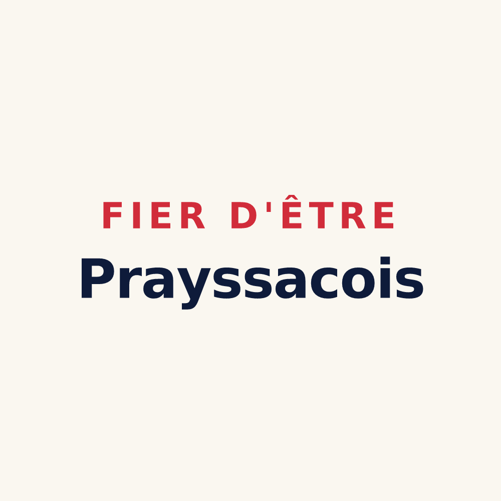 Tasse « Fier d'être Prayssacois » — design pour Prayssac