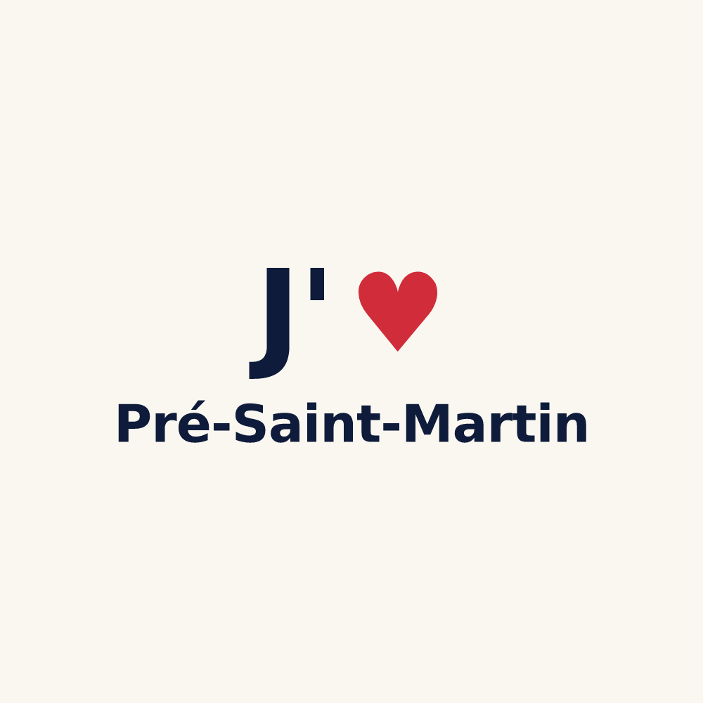 Tasse personnalisée Pré-Saint-Martin — design J'aime Pré-Saint-Martin