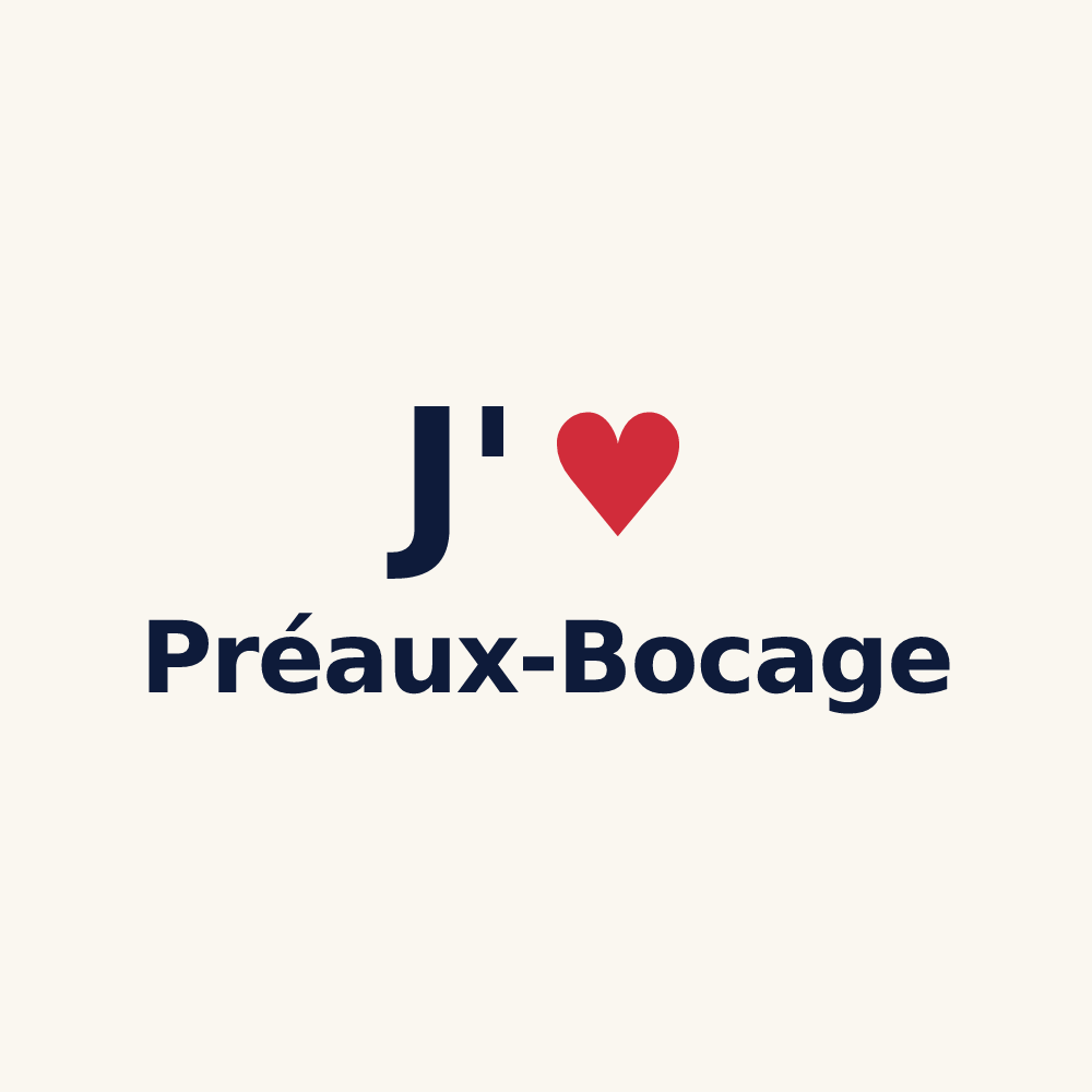 Tasse personnalisée Préaux-Bocage — design J'aime Préaux-Bocage
