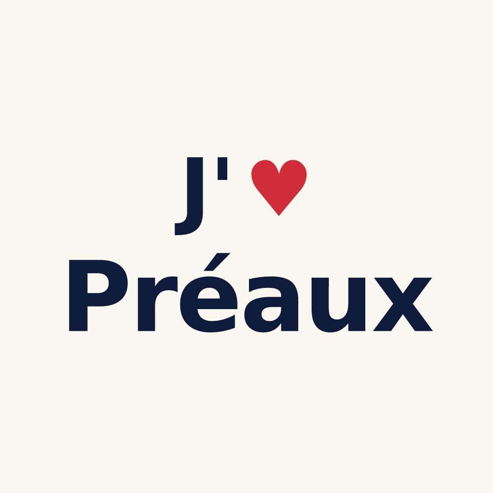 Tasse personnalisée Préaux — design J'aime Préaux