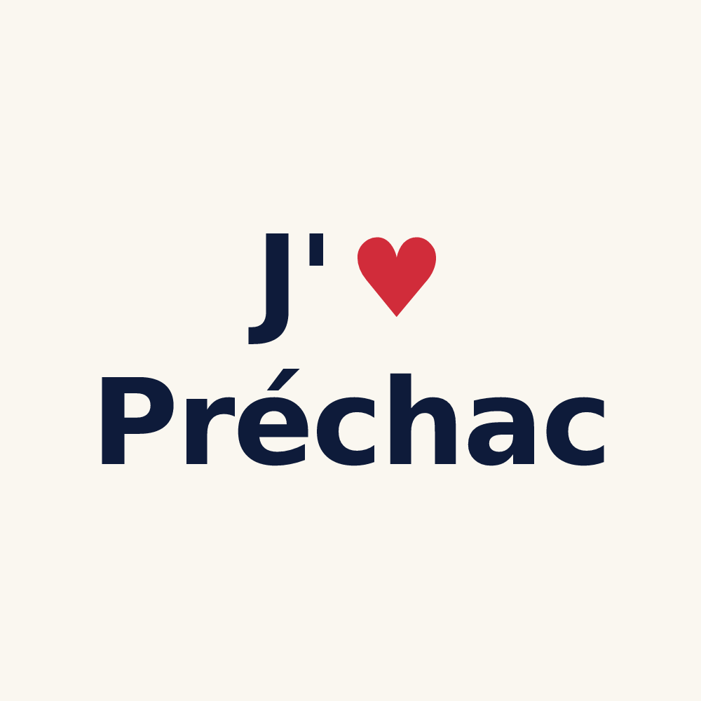Tasse personnalisée Préchac — design J'aime Préchac