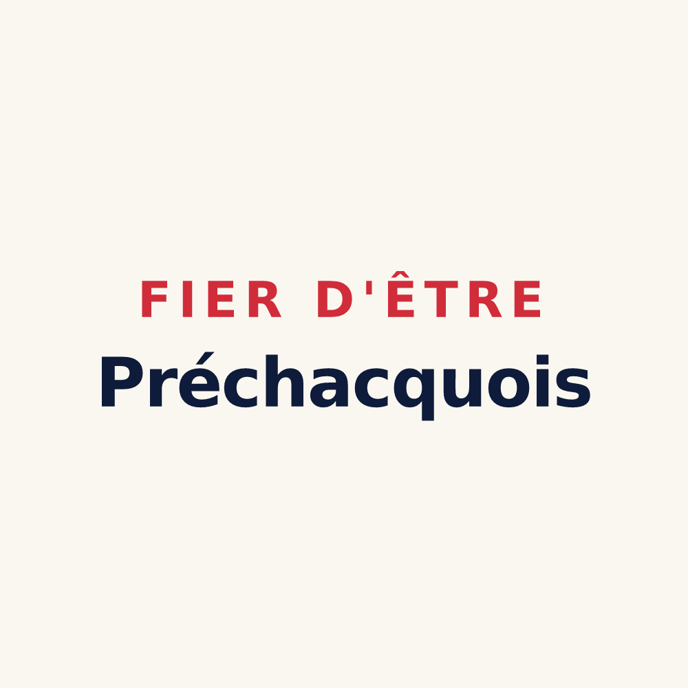 Tasse « Fier d'être Préchacquois » — design pour Préchacq-les-Bains