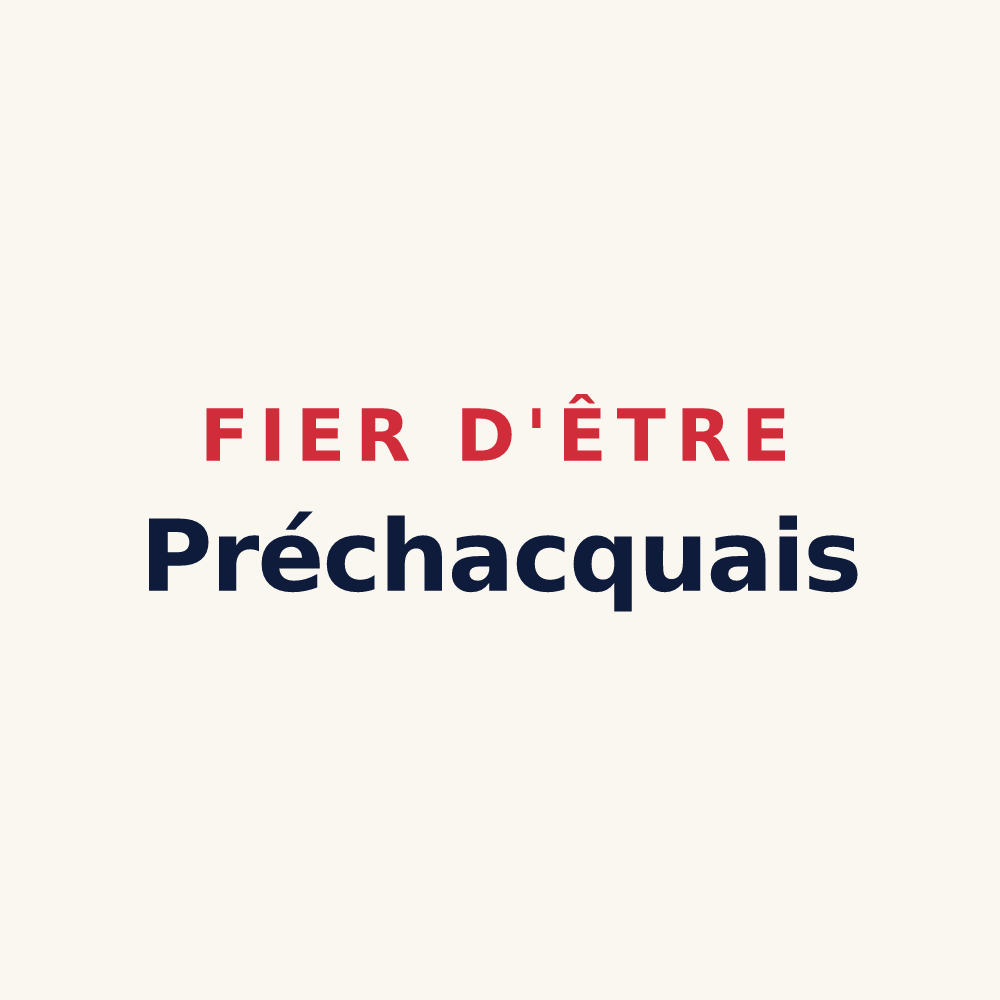 Tasse « Fier d'être Préchacquais » — design pour Préchacq-Navarrenx