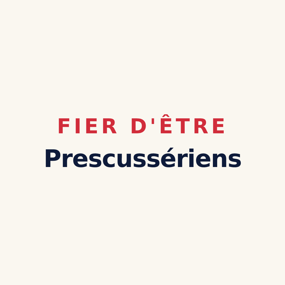 Tasse « Fier d'être Prescussériens » — design pour Précieux