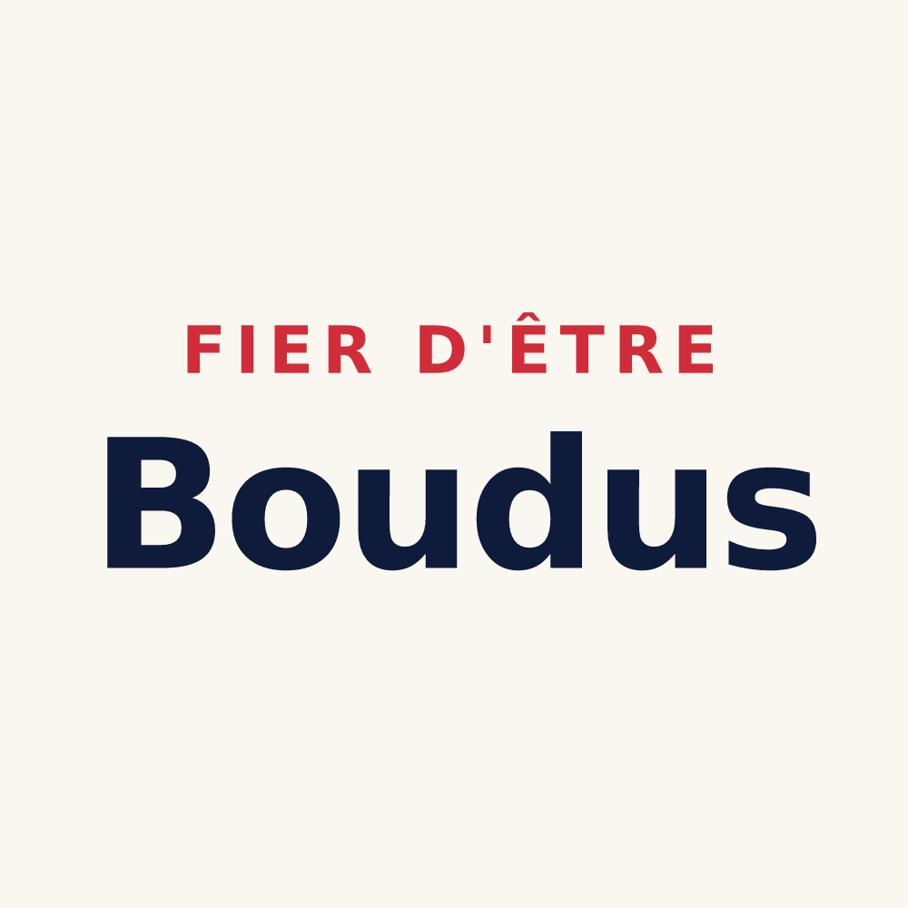 Tasse « Fier d'être Boudus » — design pour Précy-Notre-Dame