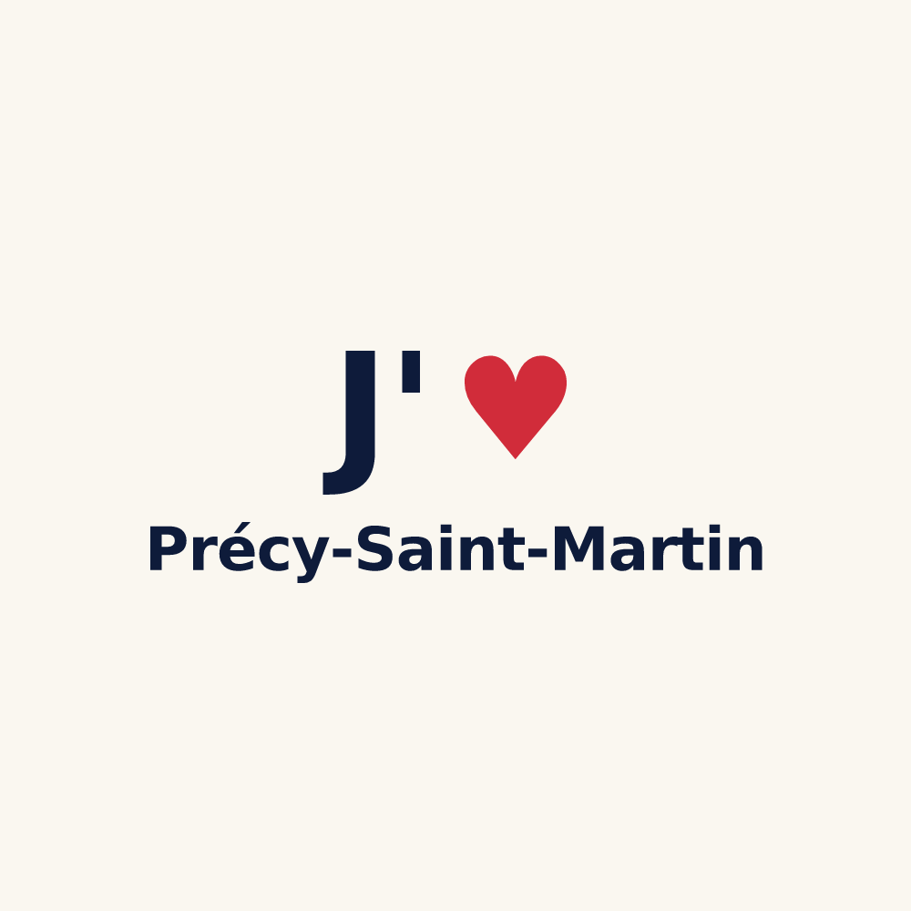 Tasse personnalisée Précy-Saint-Martin — design J'aime Précy-Saint-Martin