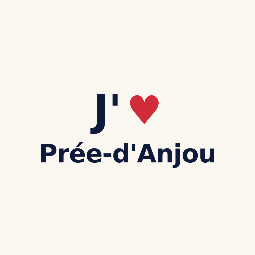 Tasse personnalisée Prée-d'Anjou — design J'aime Prée-d'Anjou