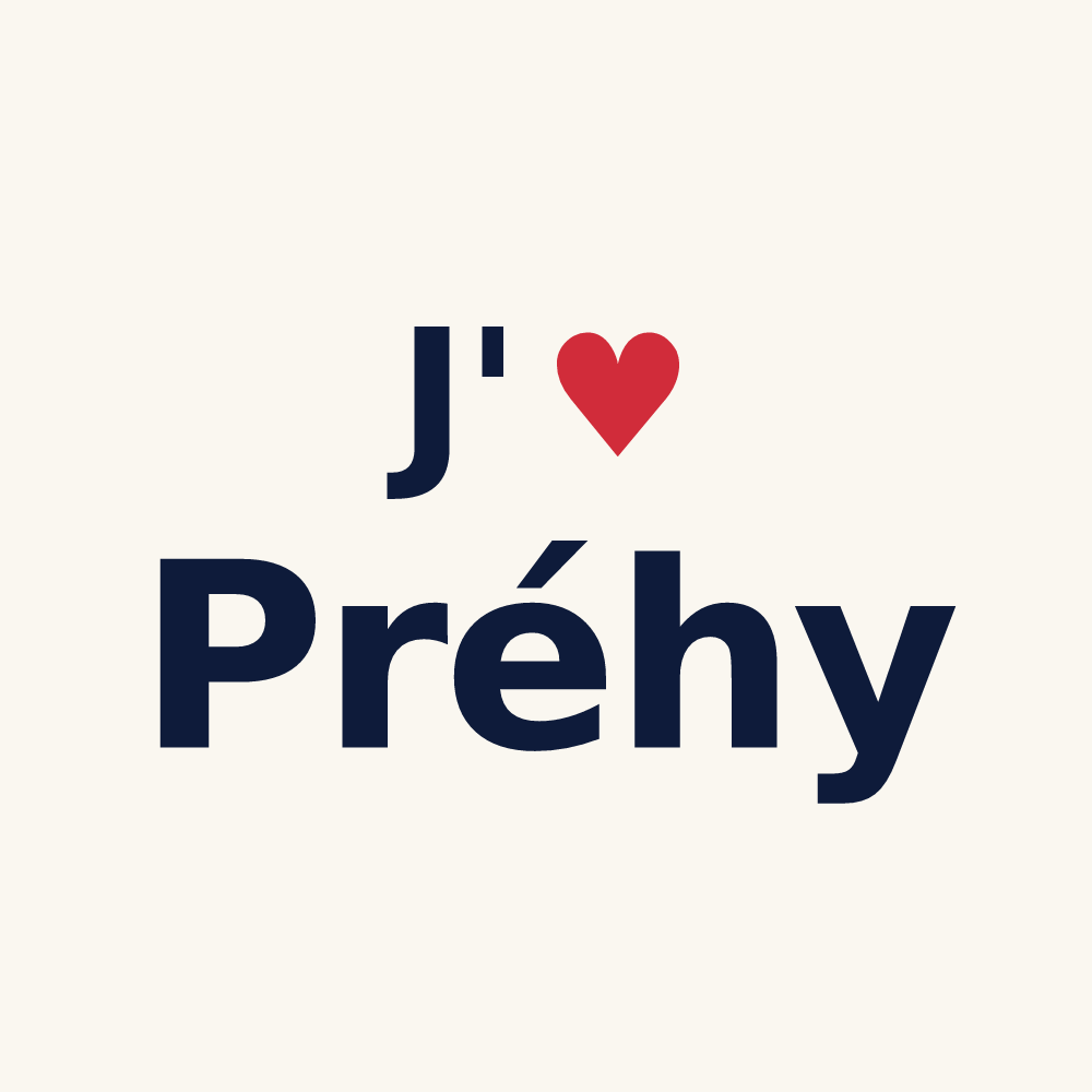 Tasse personnalisée Préhy — design J'aime Préhy