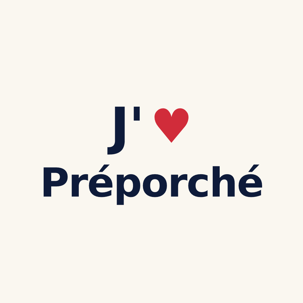 Tasse personnalisée Préporché — design J'aime Préporché