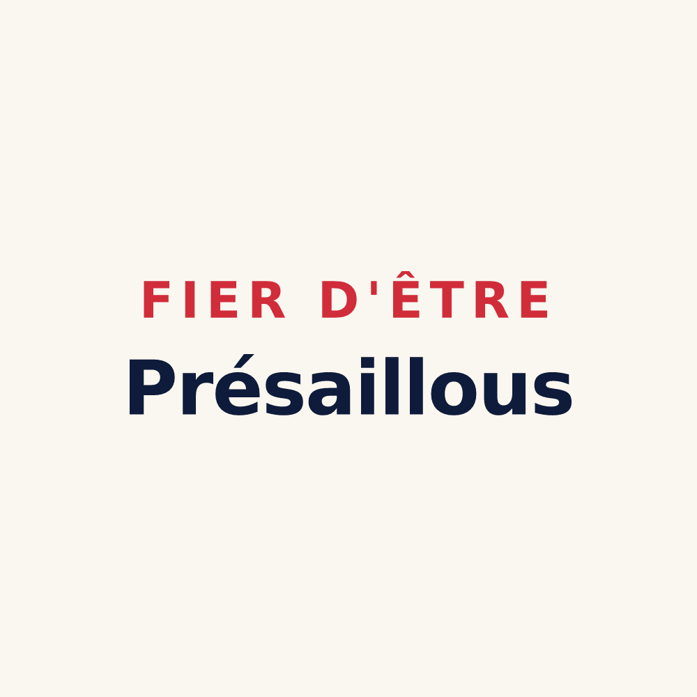 Tasse « Fier d'être Présaillous » — design pour Présailles