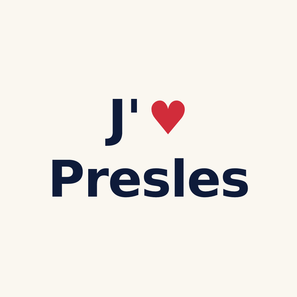 Tasse personnalisée Presles — design J'aime Presles