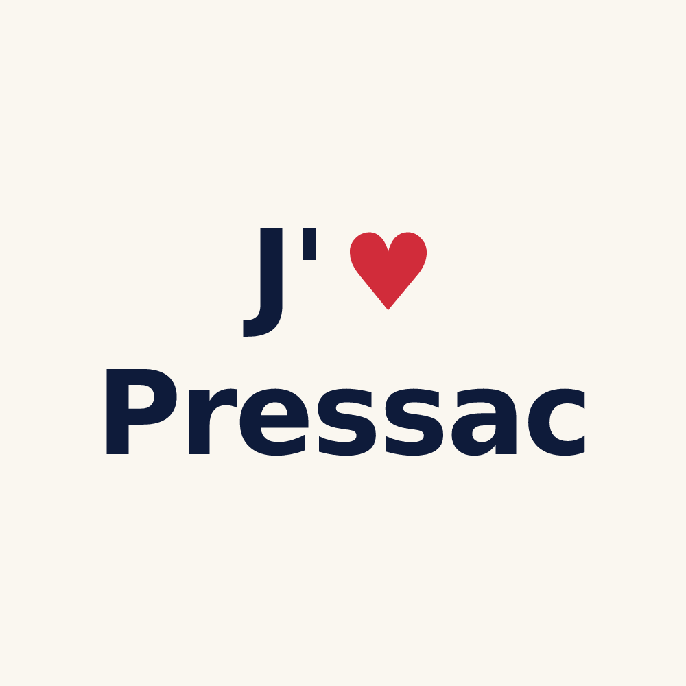 Tasse personnalisée Pressac — design J'aime Pressac