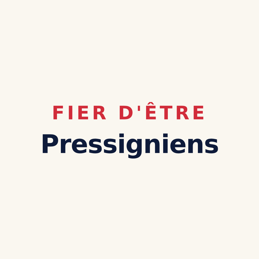 Tasse « Fier d'être Pressigniens » — design pour Pressigny-les-Pins