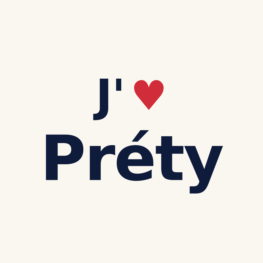 Tasse personnalisée Préty — design J'aime Préty