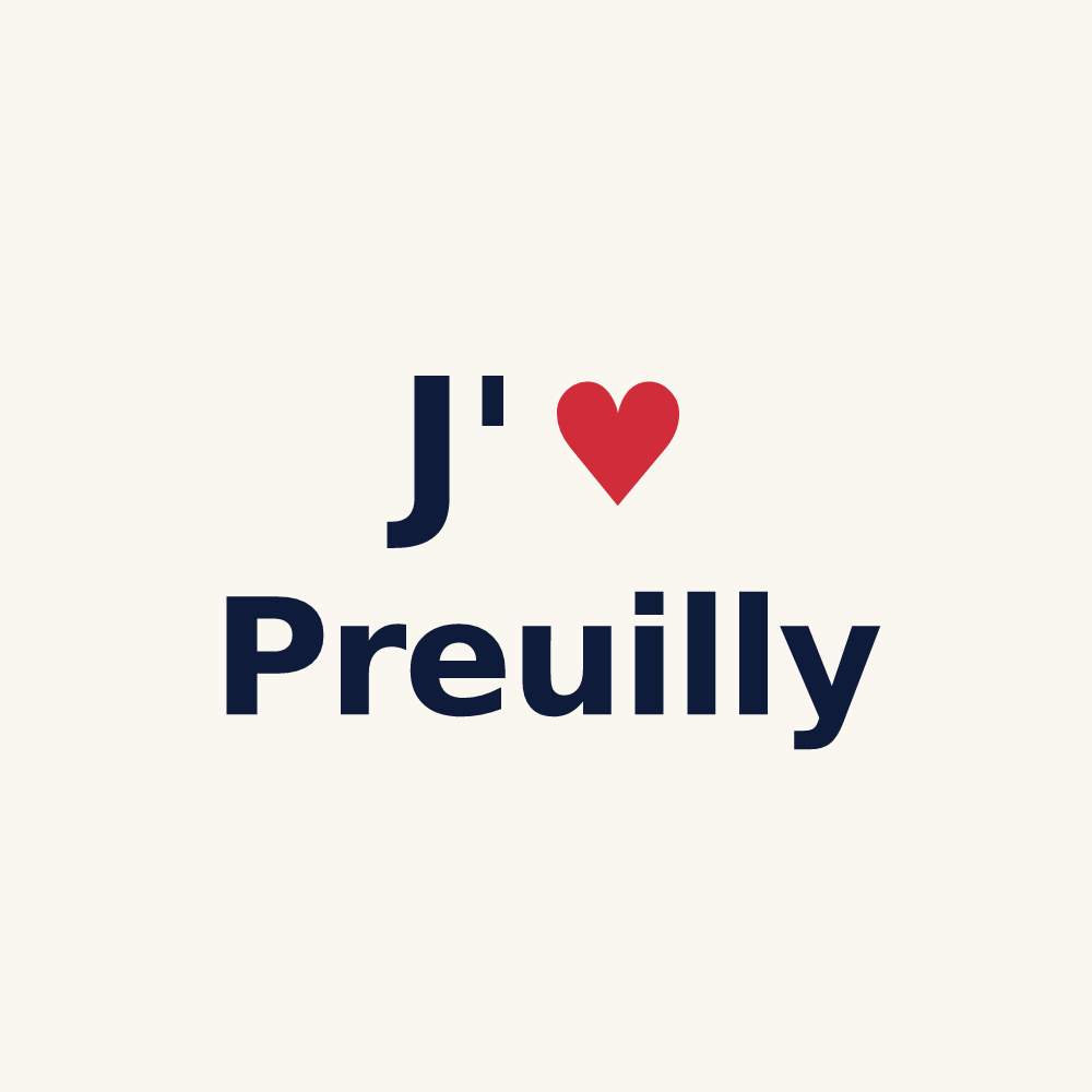 Tasse personnalisée Preuilly — design J'aime Preuilly