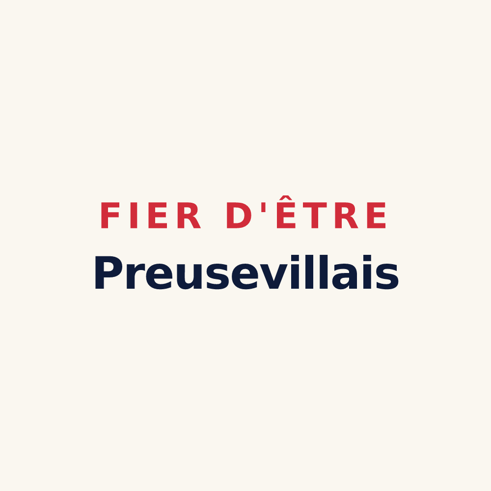 Tasse « Fier d'être Preusevillais » — design pour Preuseville