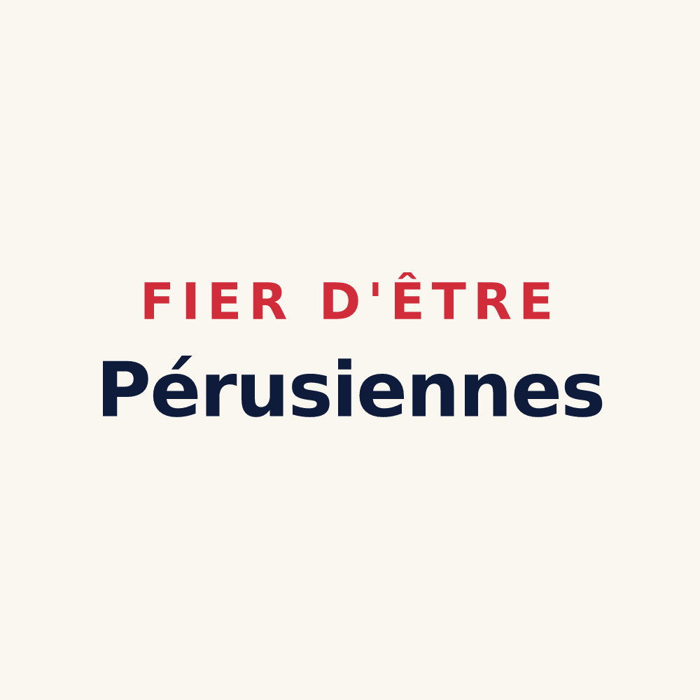 Tasse « Fier d'être Pérusiennes » — design pour Preux-au-Sart