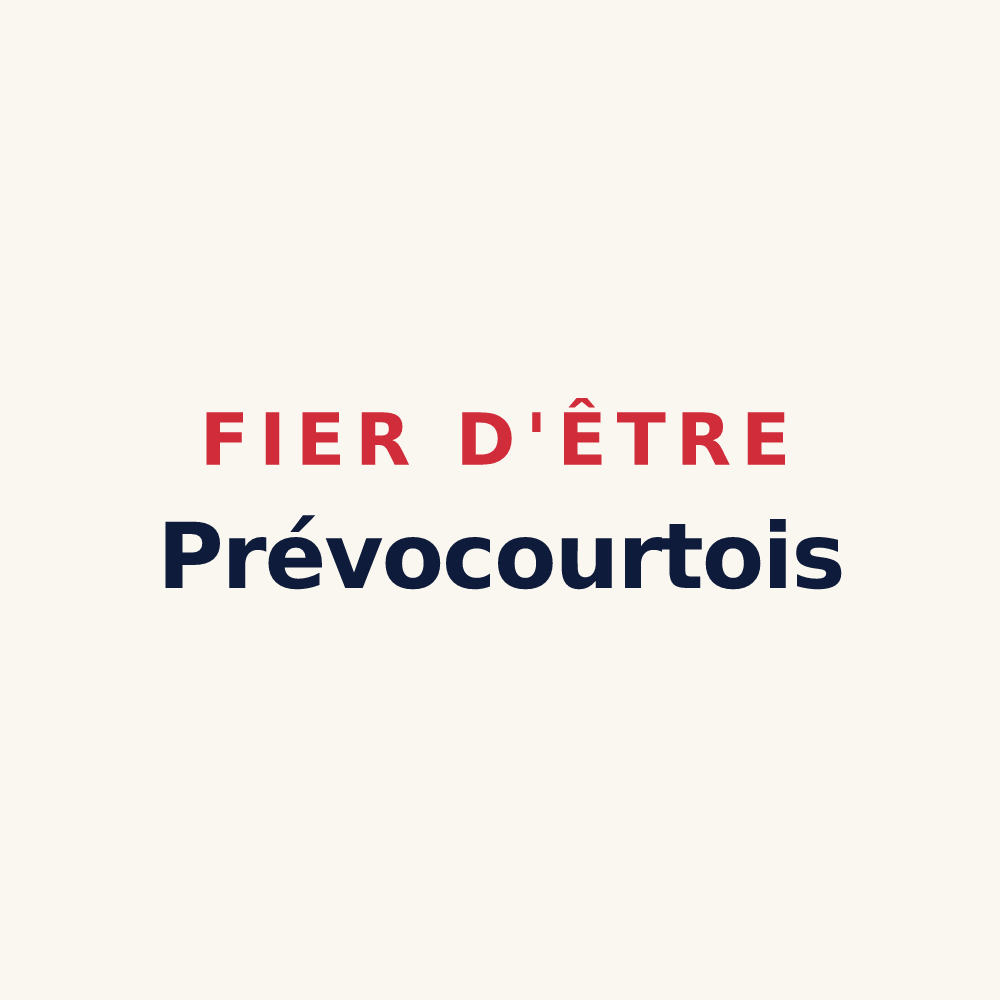 Tasse « Fier d'être Prévocourtois » — design pour Prévocourt