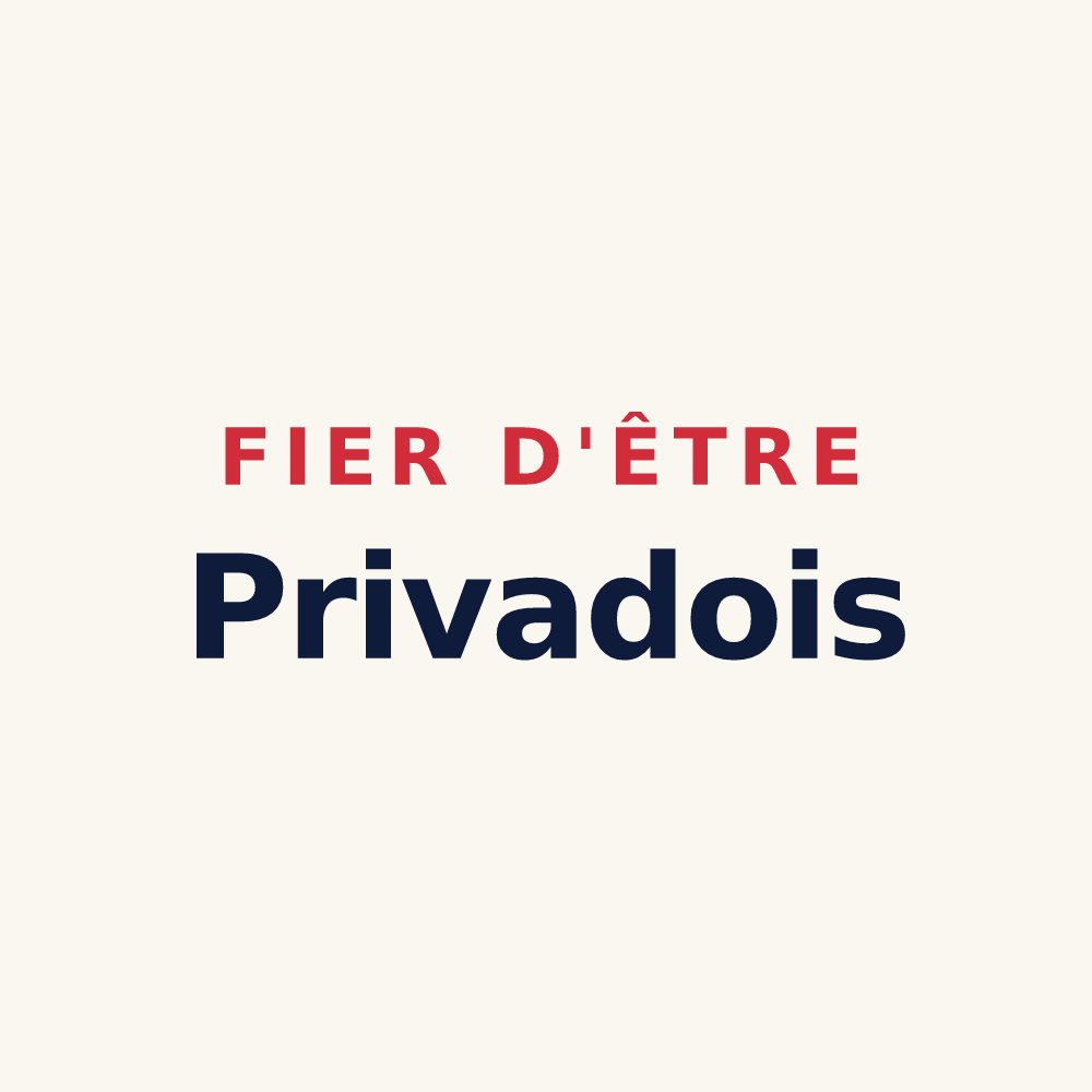 Tasse « Fier d'être Privadois » — design pour Privas
