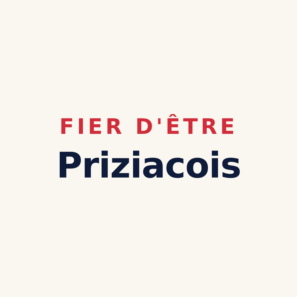 Tasse « Fier d'être Priziacois » — design pour Priziac