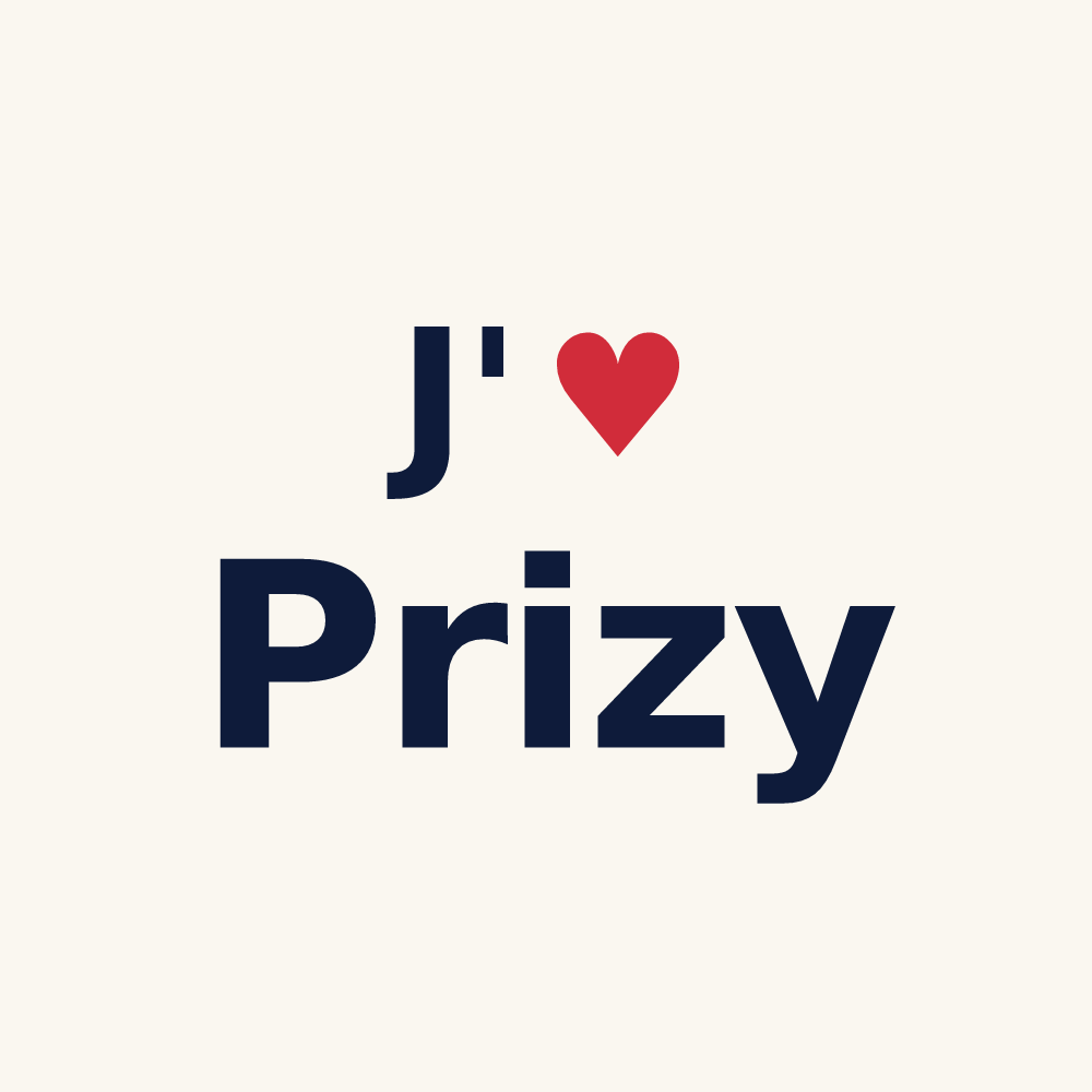 Tasse personnalisée Prizy — design J'aime Prizy