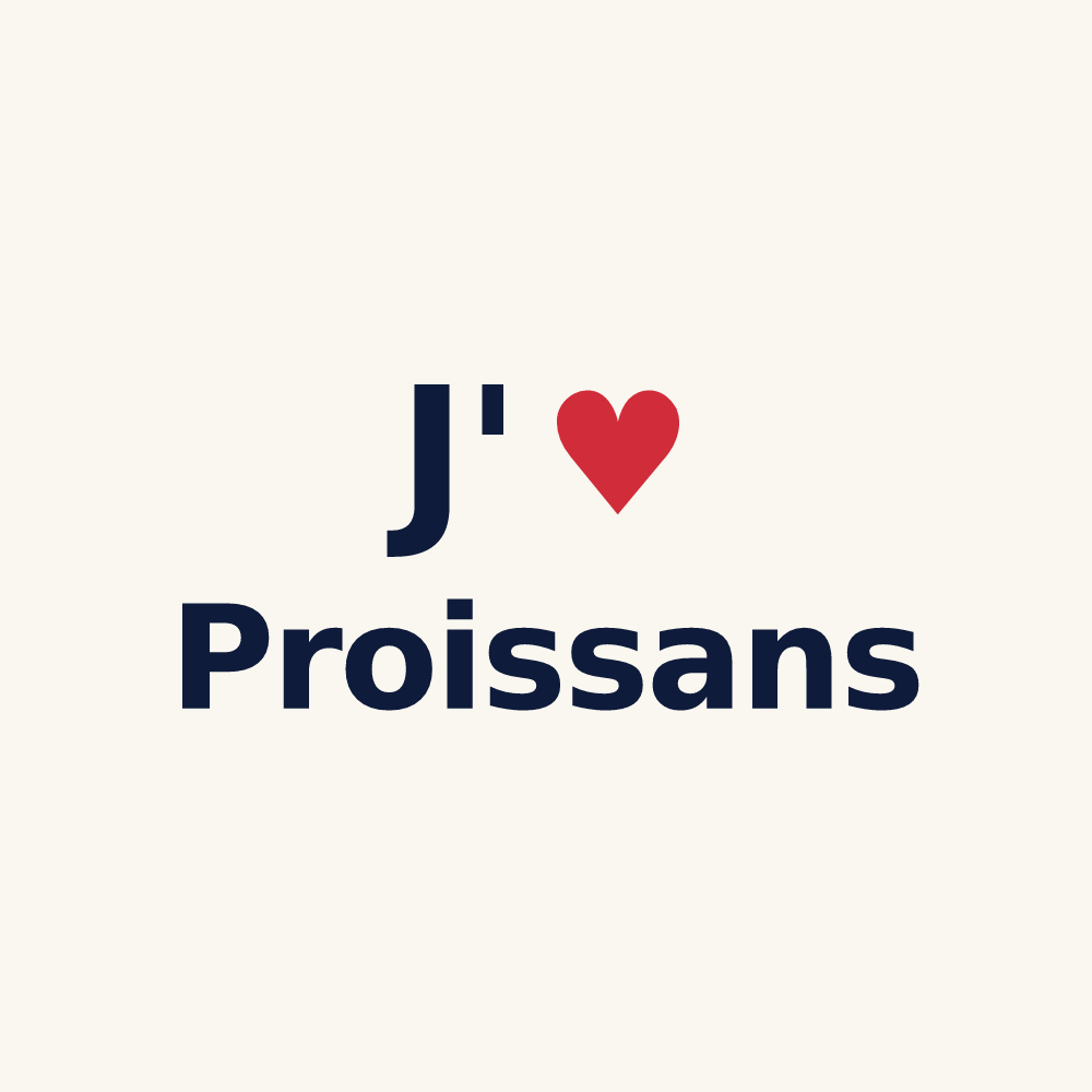 Tasse personnalisée Proissans — design J'aime Proissans