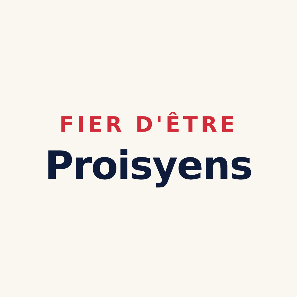 Tasse « Fier d'être Proisyens » — design pour Proisy