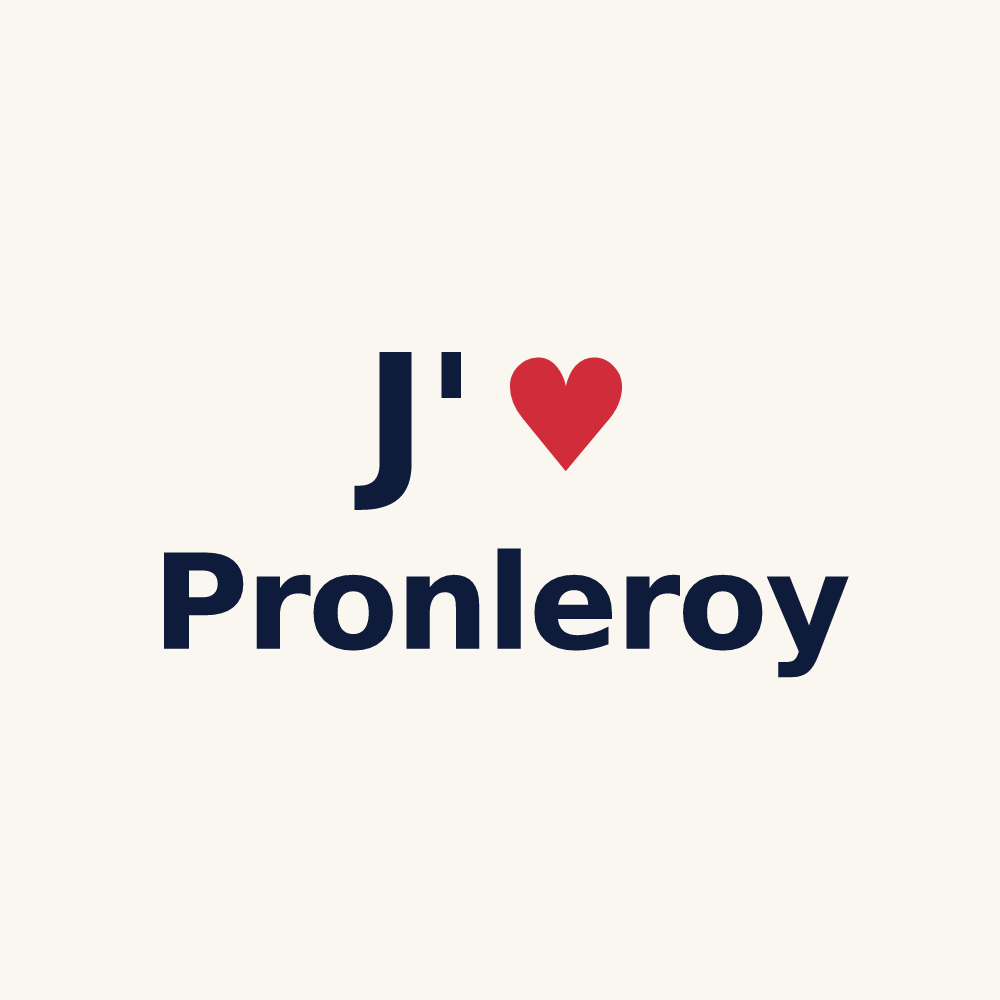 Tasse personnalisée Pronleroy — design J'aime Pronleroy