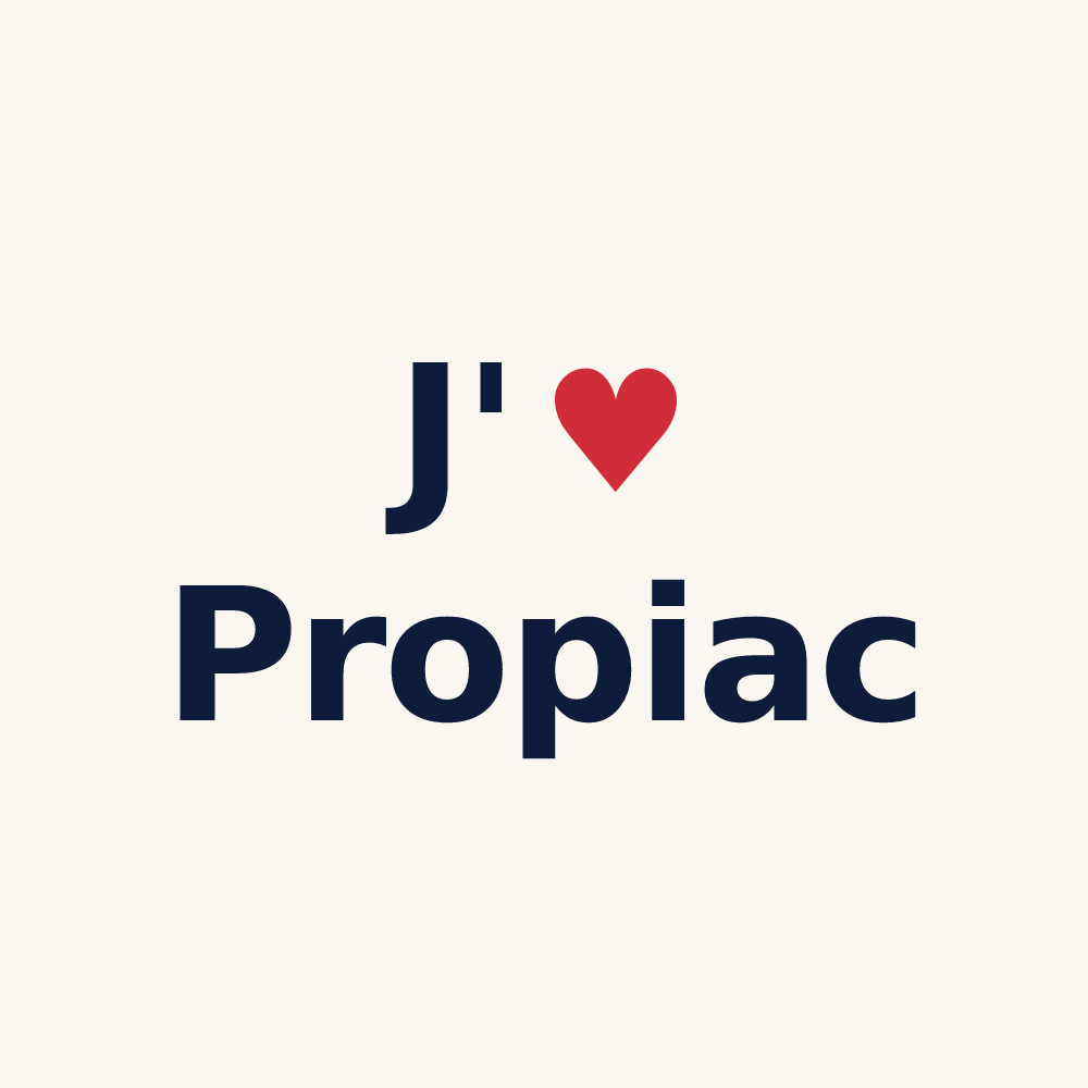 Tasse personnalisée Propiac — design J'aime Propiac