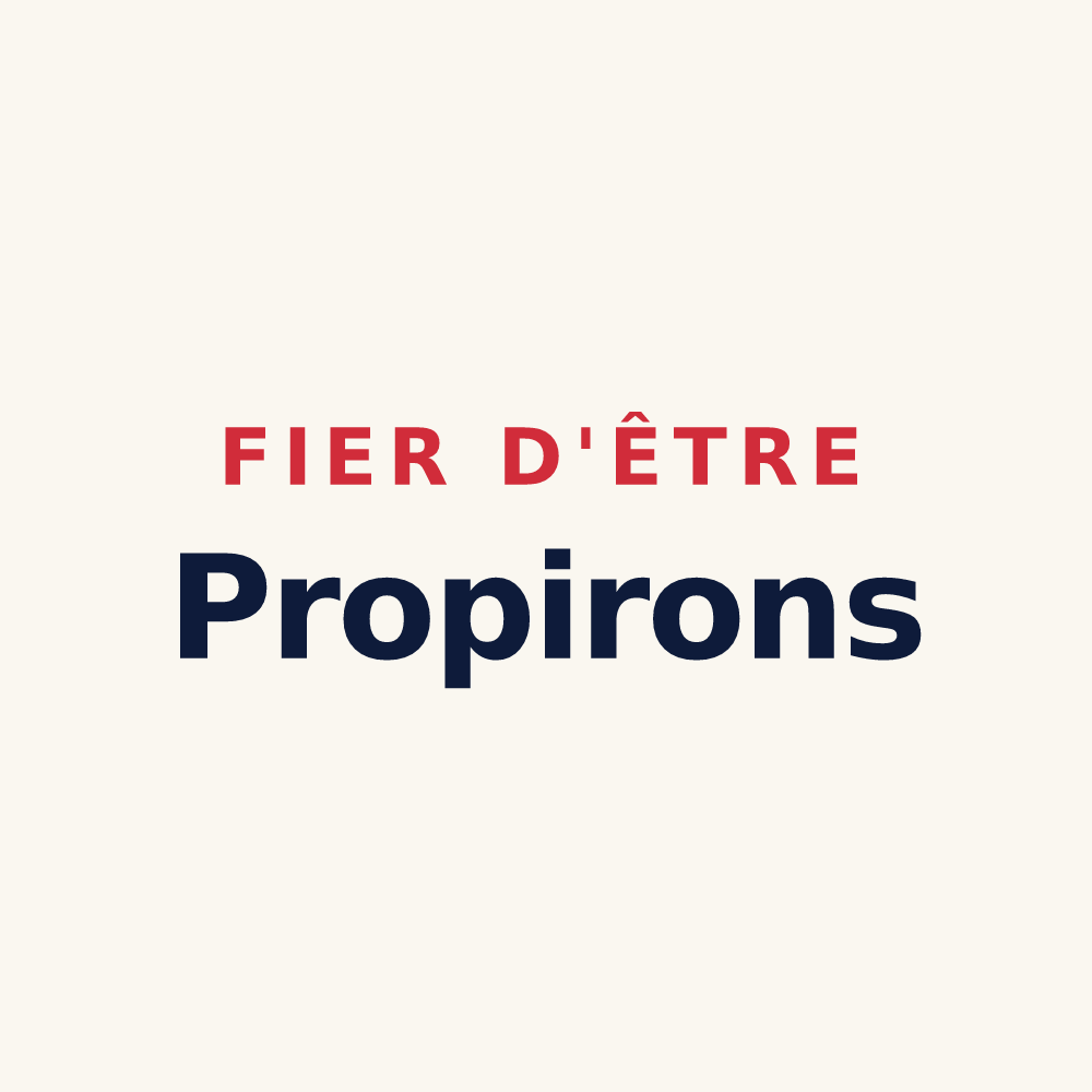 Tasse « Fier d'être Propirons » — design pour Propières
