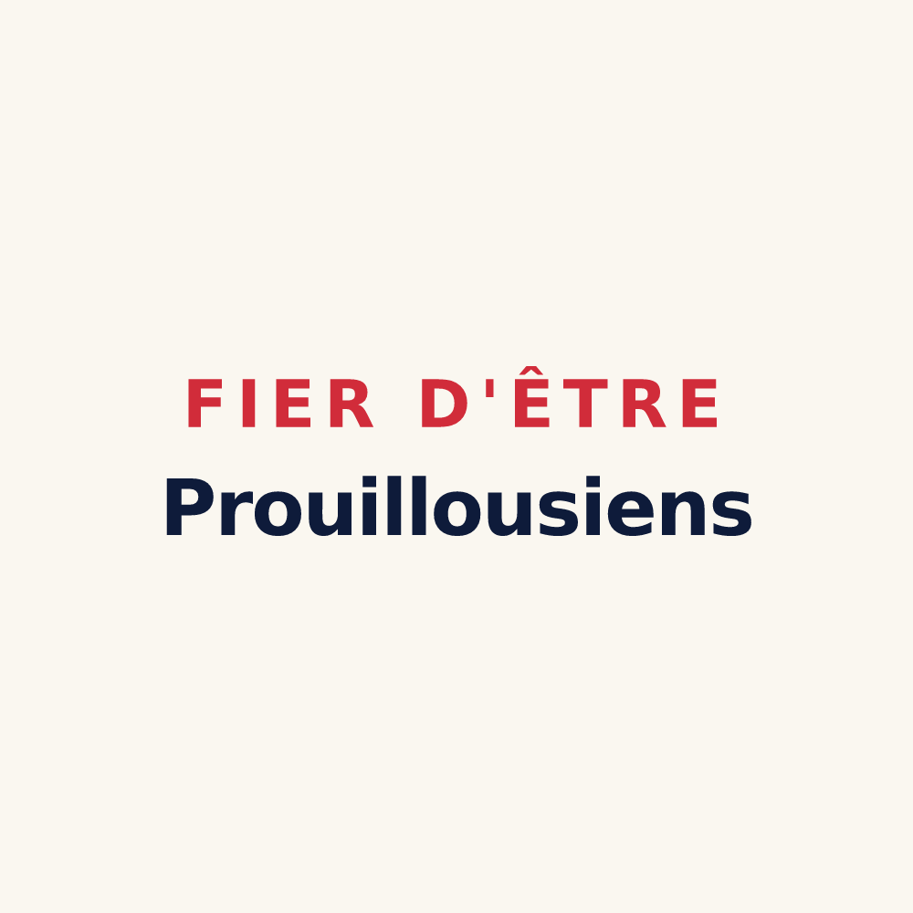 Tasse « Fier d'être Prouillousiens » — design pour Prouilly