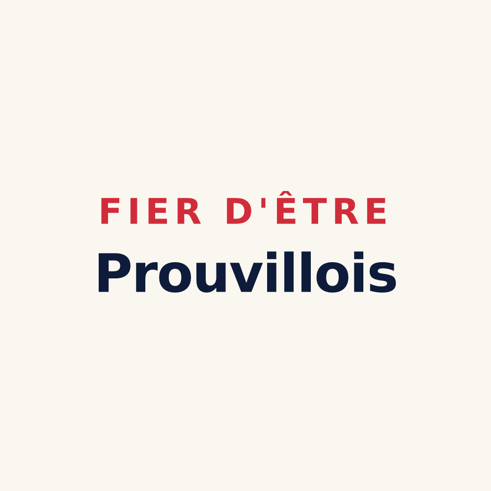 Tasse « Fier d'être Prouvillois » — design pour Prouville