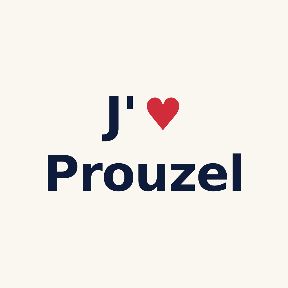 Tasse personnalisée Prouzel — design J'aime Prouzel