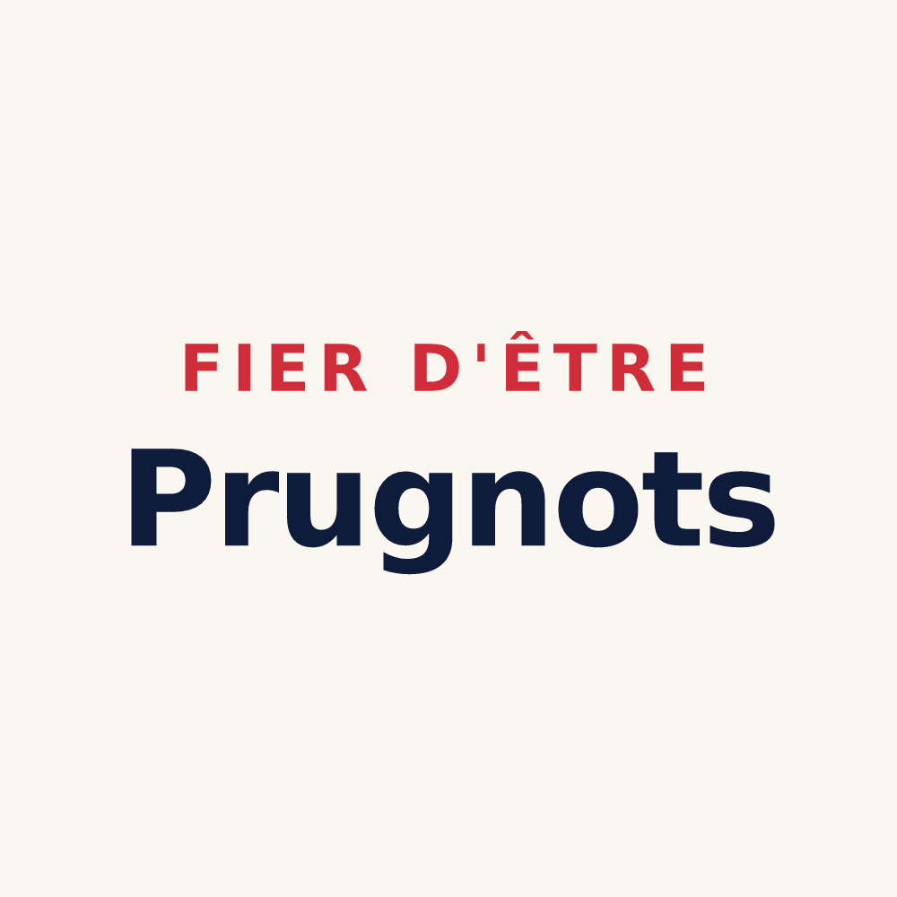 Tasse « Fier d'être Prugnots » — design pour Prugny