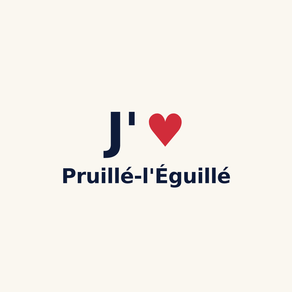 Tasse personnalisée Pruillé-l'Éguillé — design J'aime Pruillé-l'Éguillé