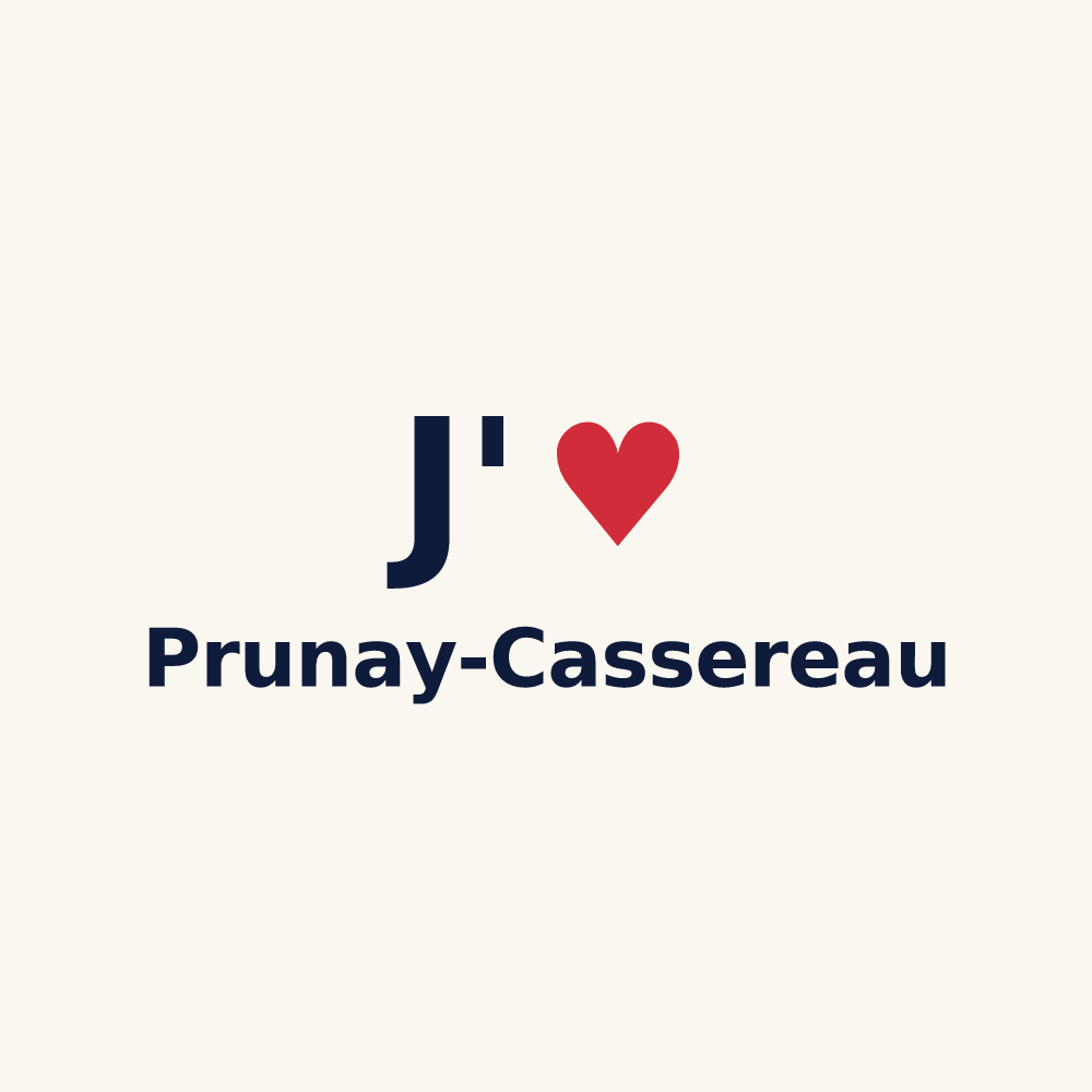 Tasse personnalisée Prunay-Cassereau — design J'aime Prunay-Cassereau