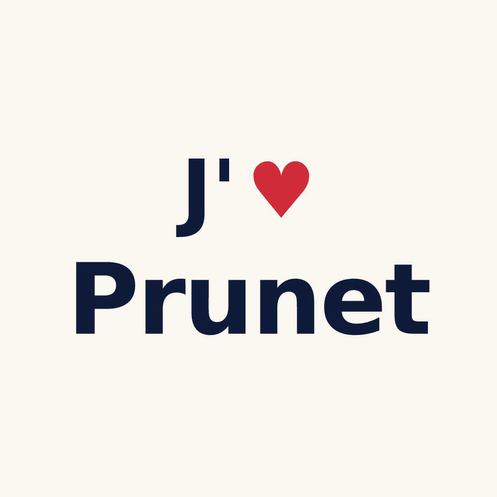Tasse personnalisée Prunet — design J'aime Prunet