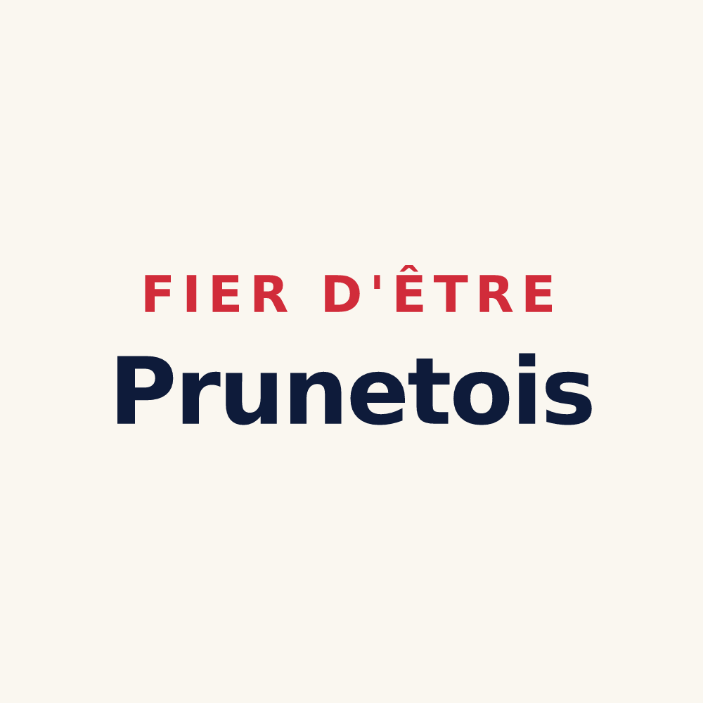 Tasse « Fier d'être Prunetois » — design pour Prunet