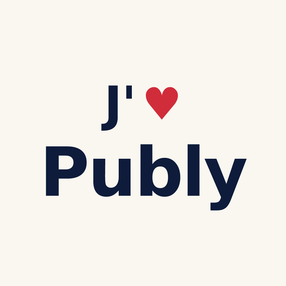 Tasse personnalisée Publy — design J'aime Publy