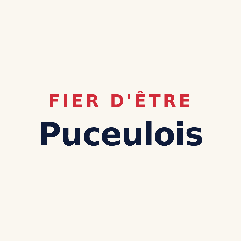 Tasse « Fier d'être Puceulois » — design pour Puceul